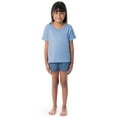 thumbnail image 2 of Fruit of the Loom Girl's Getaway Loose Fit Short Sleeve Top, Pajama Sleep Pant & Short Set, 3-Piece, Sizes 4/5-14/16, 2 of 20