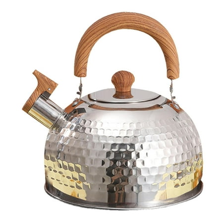 

Foaenda Whistling Tea Kettle | 2L Water Kettle for Coffee | Whistling Stovetop Tea Kettle Food Stainless Steel Hot Water Fast to Boil Teapot for Tea Coffee