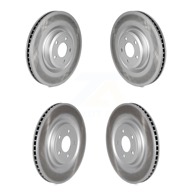 Genius Front Rear Coated Disc Brake Rotors Kit for Car Ford Explorer Lincoln Aviator Police Interceptor Utility KG-101551