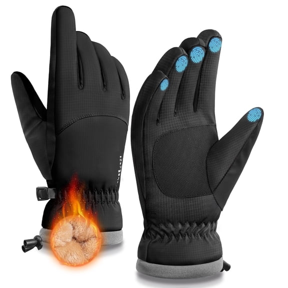 ZEYA Winter Waterproof Warm Gloves Women Men with Touchscreen Fingers, Ski Snow Windproof for Cold Weather Thermal, for Running Hiking Driving Cycling Outdoor Sports Daily Work