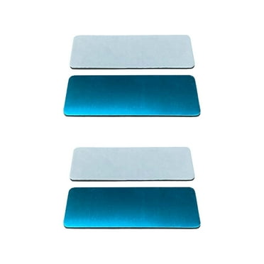 LEPOTEC 4PCS Magnetic Mounting Plates for Under Cabinet Lights – Stick-On Adhesive Metal Pads for Magnetic & Stick-Up Lights