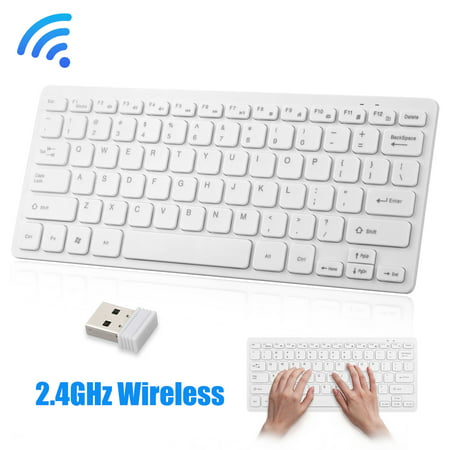 TSV 2.4Ghz Wireless Keyboard Slim Keyboard Portable Keyboard,Fast Connect Fit for iPads, iPhones and Tablets, Laptops, and Mobile (Best Portable Keyboard For Iphone)