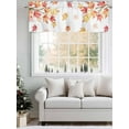 thumbnail image 4 of Maple Leaf Valances for Windows Fall Fallen Leaves Branch Autumn Plant Kitchen Valance Curtain Rod Pocket Small Curtains for Cafe Bathroom Laundry Basement 60" x 18", 4 of 8