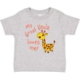 thumbnail image 3 of Inktastic My Great Uncle Loves me- cute giraffe Boys or Girls Baby T-Shirt, 3 of 5