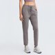 thumbnail image 2 of Pantalones de yoga holgados y rectos con cordón en la cintura, pantalones deportivos casuales elásticos recortados para mujer, 2 of 6