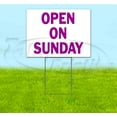 thumbnail image 1 of Open On Sunday (18" x 24") Yard Sign, Includes Metal Step Stake, 1 of 6
