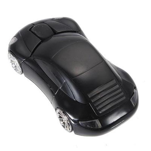 Yesfashion Mini Car Shape 2.4G Wireless Mouse Receiver with USB Interface for Notebooks Desktop Computers