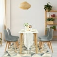 thumbnail image 3 of Gymax Set of 4 Dining Chairs Fabric Cushion Kitchen Side Chairs Gray, 3 of 7