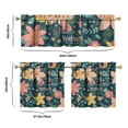 thumbnail image 6 of Yellow Daisy Kitchen Curtains Set Floral Flower Boho Bloom Sunny Vintage White Cute Retro Aesthetic Artistic Daisy Print Tier and Valance Curtains, 6 of 6
