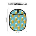 thumbnail image 3 of Beer print B Pot Holders for Kitchen - Heat Resistant Oven Mitts Hot Pads with Pocket, Non Slip Silicone Pot Holders, Cuteness Hanging Loop Potholders for Kitchen Baking, 3 of 5
