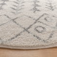 thumbnail image 3 of SAFAVIEH Tulum Goddard Moroccan Geometric Area Rug, 9' x 9' Round, Ivory/Grey, 3 of 7