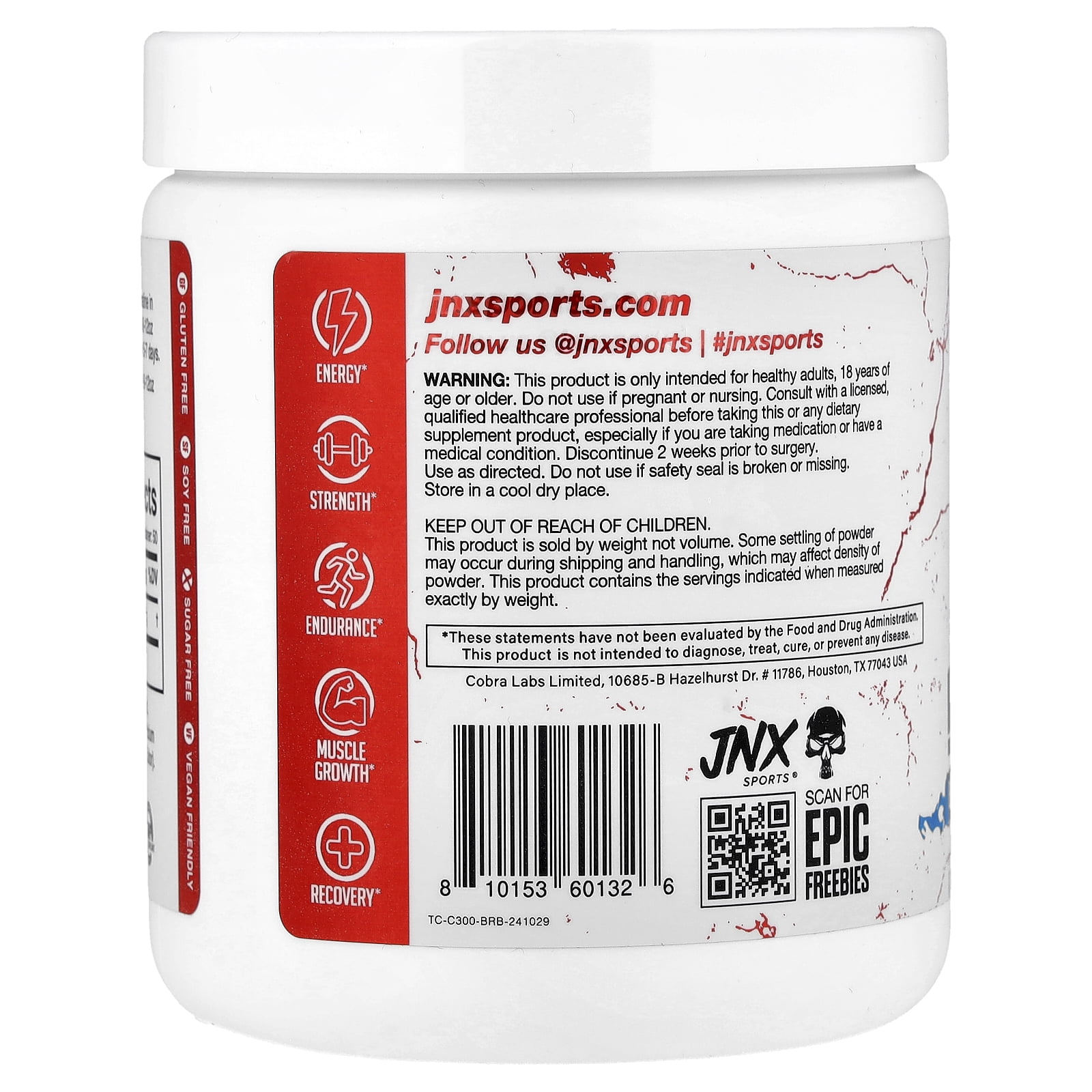 JNX Sports The Curse!®, Creatine, Blue Raspberry, 12.3 oz (350 g)