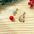 thumbnail image 3 of Bijoux en Liquidation Boucles d'Oreilles Créatives pour Femmes Boucles d'Oreilles de Noël Tendances de Mode Boucles d'Oreilles Rouges B, 3 of 3
