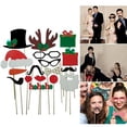 thumbnail image 4 of Un conjunto de labios 17pcs DIY divertido del bigote de los vidrios rojos cuerno de ciervo del sombrero de Santa en los palillos del banquete de boda de la Navidad Photo Booth Puntales, 4 of 4