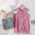thumbnail image 5 of CAUYDY 6 9 12 18 Months Preemie Girls Bodysuit Newborn Short Sleeve Romper for Boys Baby Spring Summer Sleepers Infant Pajamas Sizes 3-6 Months,Light Blue, 5 of 5