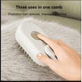 thumbnail image 6 of 4 in 1 Cat Steam Brush for Shedding, Rechargeable Cat Brush with Steam, Anti-Static Steam Pet Brush, Massage, Cleaning, Shedding & Combing All In One! Cream, 6 of 7