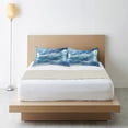 thumbnail image 6 of Yayeee Pillowcase King Size Set of 2 Satin Wrinkle Resistant Envelope Pillow Case, Blue Watercolor Ocean Waves, 6 of 8