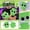 Green, variant on Cartoon Big Eye Gloves Plush Hand Puppet Mittens Funny Split Thumb Animal Costume Gloves for Cosplay Interactive Toy Green One Size