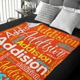 thumbnail image 6 of Custom Name Blanket for Kids Adults Personalized Blanket with Name Flannel Blanket Customized Name Blanket for Birthday Valentines Christmas Day (30x40, Pink), 6 of 6