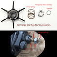 thumbnail image 6 of Fankenuo For DAIWA FOR PR100 PD106 Fishing Reel Brake Knob Six Stars Drag Baitcast Reel Unload Wrench With Sound Fishing Tackles Light golden Left, 6 of 8