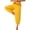 Yellow, variant on Women's Belly Dance Pants Bloomers Arabic Loose Lantern Pants Sky Blue One Size