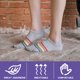 thumbnail image 4 of 3 pares de calcetines náuticos para mujer, de algodón con rayas arcoíris, de boca baja, deportivos, 4 of 6