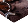 thumbnail image 2 of Ambesonne Western Fitted Sheet 2 Pcs Set, Rustic Rodeo Cowboy, King, Brown, 2 of 3