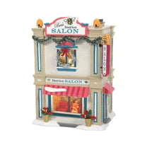 Department 56 Original Snow Village Bea's Beehive Salon, Lighted Building, 8.03 Inch, Multicolor
