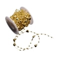thumbnail image 3 of balikha Bead Garland for Christmas Tree 32.8ft Party Bead String Bead Chain Beaded Garland Strand Roll for Xmas Supplies Curtains DIY Golden Heart, 3 of 9