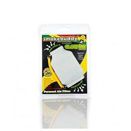 - Smoke Buddy Junior Glow in the Dark White - Personal Air Purifiery and Odor Diffuser, Smoke Buddy Junior Glow in the Dark White - Personal Air Purifiery and Odor.., By smokebuddy