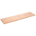 thumbnail image 1 of vidaXL Table Top Light Brown 180x50x(2-4) cm Treated Solid Wood Oak, 1 of 7
