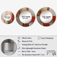 thumbnail image 4 of Designart "Lunar Redemption Abstract in Gold and Red I" Abstract Round Mirror Set of 3 - Modern Gold Round Living Room Wall Mirror Set, 4 of 5