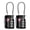 Black, variant on Fosmon TSA Approved Cable Luggage Locks (2 Pack), 3 Digit Combination Padlock with Steel Cable Lock for Travel Suitcase, Backpack, Locker - Red