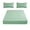 Green, variant on Black 3-Piece Bedding Set: Fitted Sheet And 2 Pillowcases, Stretch Fabric With Pocket Design, Stays Secure, Machine Washable