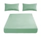 thumbnail image 2 of Sábana ajustable de poliéster para cama y 1 par de sábanas ajustables para cama doble, funda de cama fija antideslizante, protección de colchón con todo incluido, funda de cama de fibra suave, adecuad, 2 of 6