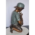 thumbnail image 5 of Nifao Young Child Playing With His Dog Bronze Statue – Home Decor Sculpture, 18"L x 17"W x 26"H, 5 of 12