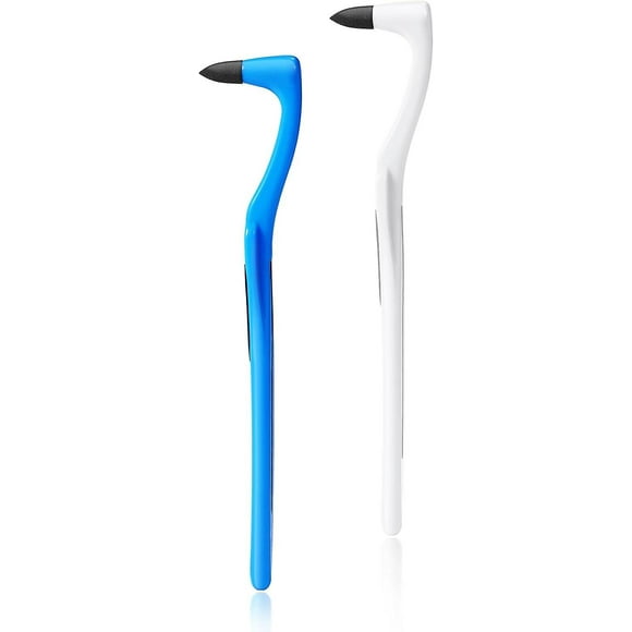 2pcs Tartar Remover For Teeth, Tooth Polishing Kit For Removing Plaque & Stain (white & Blue)