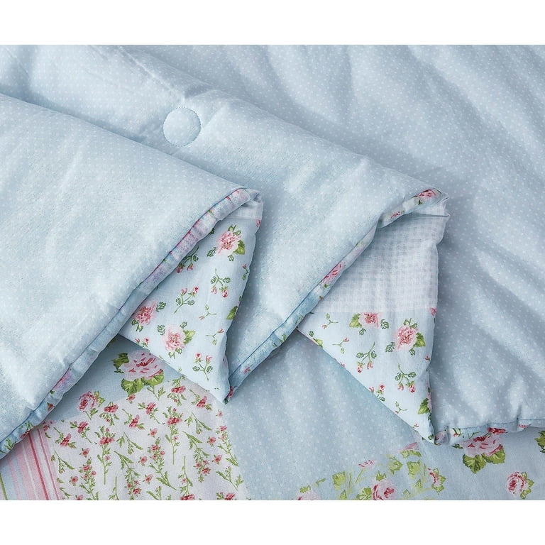 Chezmoi Collection Vero, set di biancheria da letto king size, 3 pezzi, soffice, morbido, leggero, a nido d'ape, geometrico, trapuntato, in microfibra lavata, per tutte le stagioni