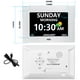 thumbnail image 2 of Reloj digital MRCHYDZ de 7 pulgadas con 12 alarmas de día y fecha, color blanco, 2 of 8