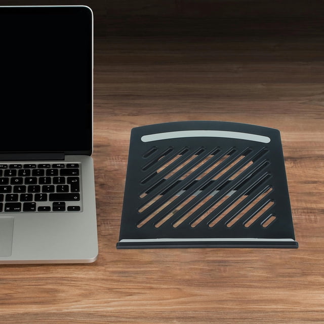 Raindrops Support d'Ordinateur Portable Portable Noir avec Hauteur Réglable et Conception Ventilée pour Bureau