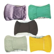 Visland Dog Cat Diapers, Soft Cotton Double Sides Waterproof Strong Absorbent Prevent Leakage Pet Diaper Wrap for Puppy Kitten Dog Cat