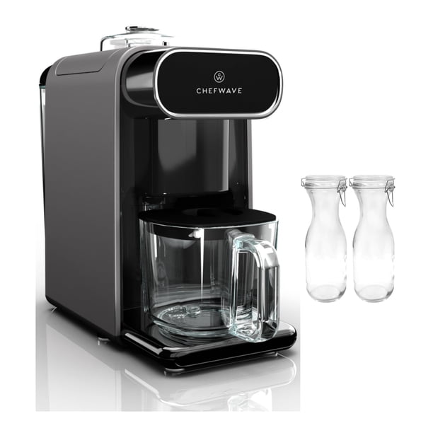 Máquina para Leche de Soya ChefWave Milkmade Plata y Negro - Set Completo