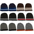 thumbnail image 5 of Yacht & Smith Mens Womens Warm Winter Hats in Assorted Colors, Mens Womens Unisex (12 Pack Dark Stripes), 5 of 7