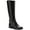 Black Smooth, variant on Womens Maliaa Faux Leather Riding Knee-High Boots