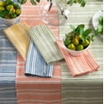 thumbnail image 1 of Occasion Gallery Green Color Block Print Stripe Design Table Runner, 16"x72" Rectangular (1 Piece)., 1 of 1