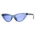 thumbnail image 3 of Womens Gothic Cat Eye Pop Color Funk Vintage Sunglasses Blue, 3 of 5