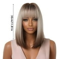 thumbnail image 2 of European Style Women Synthetic Wig Straight Short Hair Gray Headband Fiber, 2 of 7