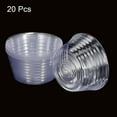 thumbnail image 3 of Uxcell 6.7" Plastic Round Plant Pot Saucer Flower Drip Tray, Clear 20 Pack, 3 of 5