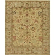 Due Process Stable Trading Mirzapur Lilihan Gold & Fawn Area Rug, 4 x 6 ft.