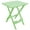 Green, variant on Adams QuikFold Rectangular White Polypropylene Folding Side Table